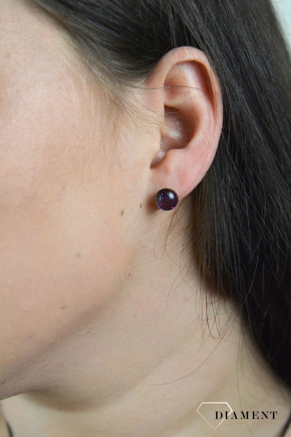 Srebrne kolczyki szkło weneckie opalizujące różem, złotem oraz błękitem Murano 46.jpg